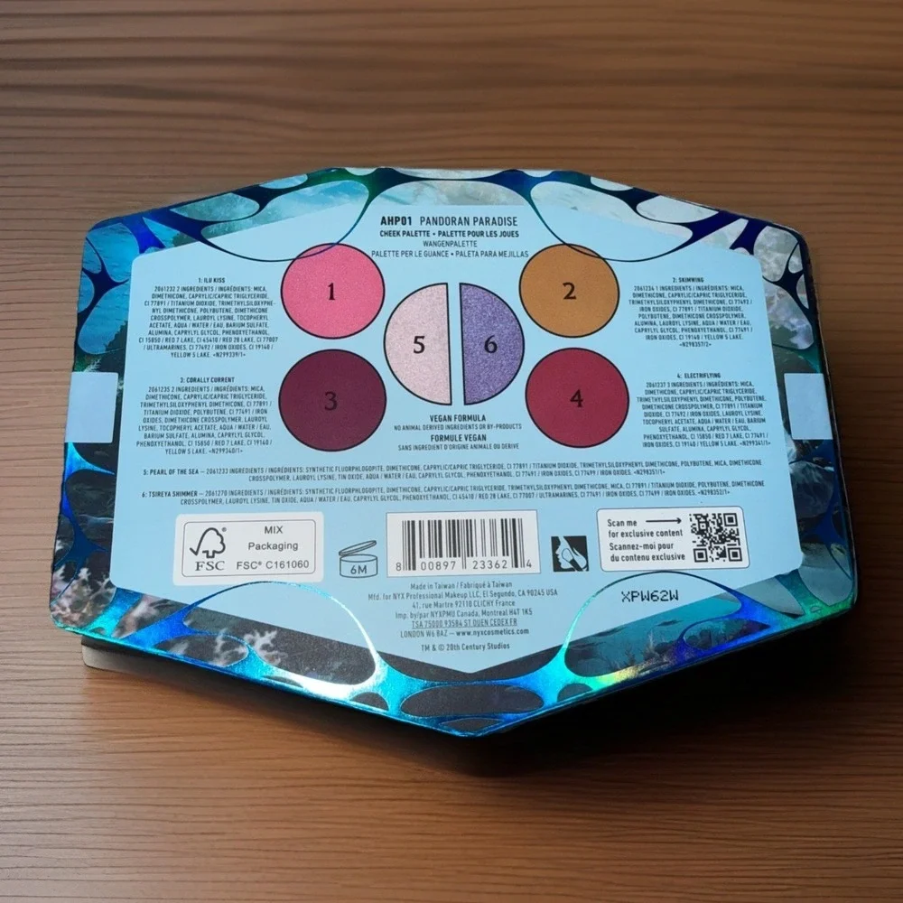 NYX PANDORAN PARADISE Avatar The Way of‎ Water Cheek Palette Limited SEALED